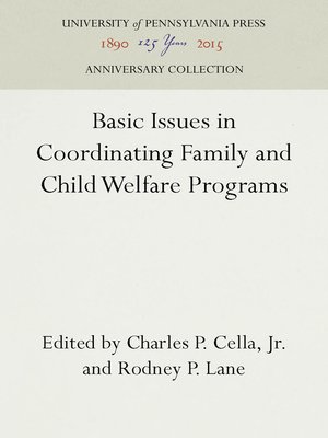 cover image of Basic Issues in Coordinating Family and Child Welfare Programs